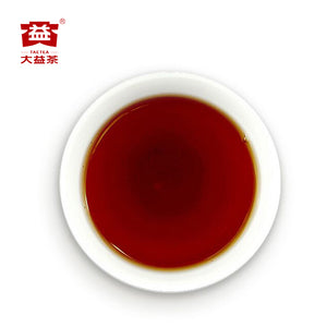 2023 DaYi "Da Yi Hong" (Red TAE) 357g Cake Puerh Shou Cha Ripe Tea