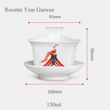 Cargar imagen en el visor de la galería, Dayi Official Zodiac Rooster / Dog / Pig / Rat / Ox Year Gaiwan / Cup