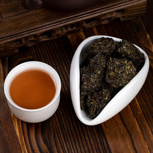2017 JingWei Fu Tea "Hou Qin Qiang Fu Cha" (Shaanxi Opera Fu Tea) Brick 900g Dark Tea