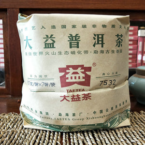 2012 DaYi "7532" Cake 357g Puerh Sheng Cha Raw Tea - King Tea Mall