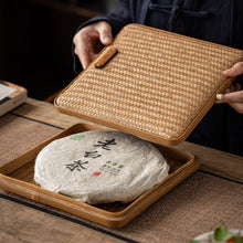 Cargar imagen en el visor de la galería, Bamboo Box for Storaging Puerh / White Tea Cake