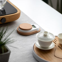 Load image into Gallery viewer, Minimalist Digital Tea Scale with Wood Saucer Option 0.2-500g