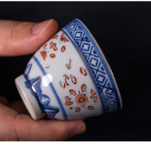將圖片載入圖庫檢視器 Jingdezhen &quot;Qing Hua Ci&quot; (Blue &amp; White Porcelain) Tea Cup 35 CC, Gaiwan 140 CC /175 CC, KTM000