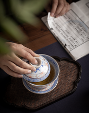 Charger l&#39;image dans la galerie, Jingdezhen &quot;Qing Hua Ci&quot; (Blue &amp; White Porcelain) Tea Cup 35 CC, Gaiwan 140 CC /175 CC, KTM000
