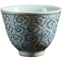 Load image into Gallery viewer, JingDeZhen Qinghua Porcelain &quot;Cloud&quot;, Blue &amp; White China, 100cc, Tea Cup