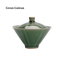 Cargar imagen en el visor de la galería, Handmade Yue Kiln Green Porcelain 100ml &quot;Gai Wan&quot;,  50ml &quot;Tea Cup&quot; Gaiwan teacup tea wares teasers gongfu tea 