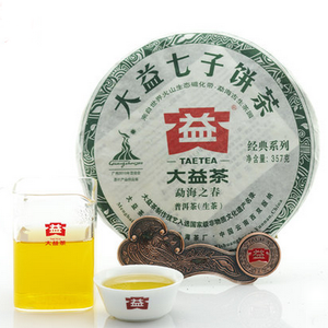 2010 DaYi "Meng Hai Zhi Chun" (Spring of Menghai ) Cake 357g Puerh Sheng Cha Raw Tea - King Tea Mall