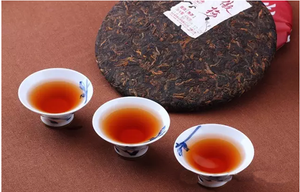2015 LaoTongZhi "Ao Mei" (Plum Blossom) Cake 400g Puerh Ripe Tea Shou Cha - King Tea Mall
