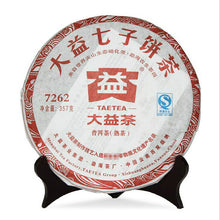 Cargar imagen en el visor de la galería, 2011 DaYi &quot;7262&quot; Cake 357g Puerh Shou Cha Ripe Tea - King Tea Mall