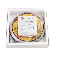 Load image into Gallery viewer, 2012 DaYi &quot;Long Zhu&quot; (Dragon Pillar) Cake 357g Puerh Shou Cha Ripe Tea - King Tea Mall