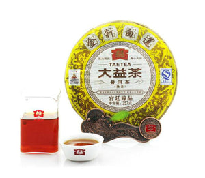 2010 DaYi "Jin Zhen Bai Lian" (Golden Needle White Lotus) Cake 357g Puerh Shou Cha Ripe Tea - King Tea Mall