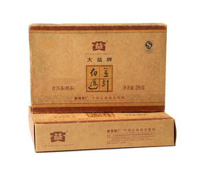 2007 DaYi "Jin Zhen Bai Lian" (Golden Needle White Lotus) Zhuan 250g Puerh Shou Cha Ripe Tea - King Tea Mall
