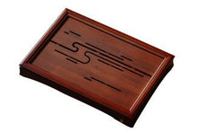 Laden Sie das Bild in den Galerie-Viewer, Bamboo Tea Tray with Water Tank, 4 Variations, Small, Large - King Tea Mall