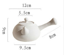 Laden Sie das Bild in den Galerie-Viewer, Chaozhou &quot;Sha Tiao&quot; Water Boiling Kettle in White Clay 420ml