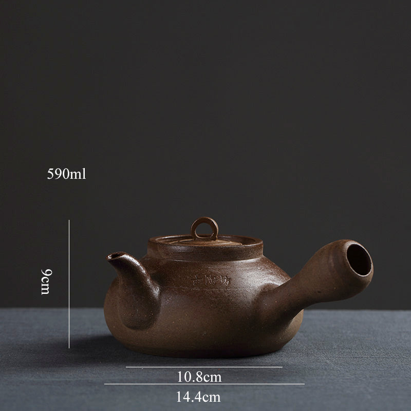 Chaozhou Pottery Water Boiling Kettle for Chinese Gongfu Tea, Tea