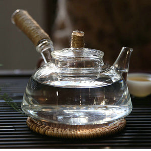 ChaoZhou "Sha Tiao" Heat-Resistant Borosilicate Glass Water Boiling Kettle around 700ml