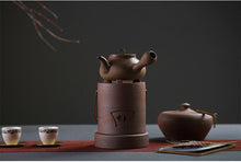 Cargar imagen en el visor de la galería, Chaozhou Pottery &quot;Xiang Hu&quot; Water Boiling Kettle 590ml with &quot;Ti Liang&quot; Dual-Use Stove