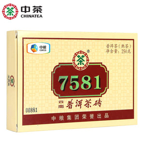 2011 CNNP "7581" Brick 250g Puerh Ripe Tea Shou Cha