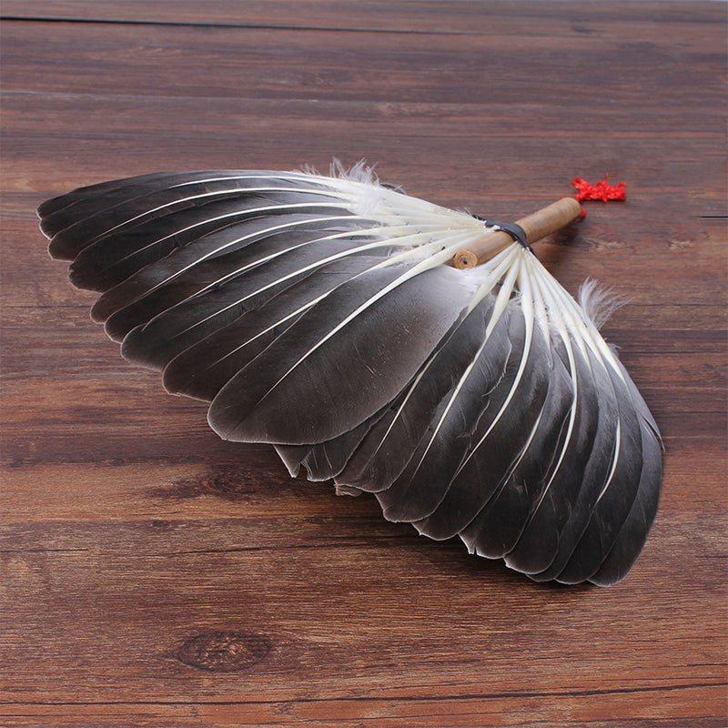 King Tea Mall Goose Feather Fan for Chaozhou Gongfu ChaDao