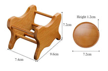 Laden Sie das Bild in den Galerie-Viewer, Bamboo Coaster Tea Cup Mat / Coaster and Stand - King Tea Mall