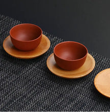 Laden Sie das Bild in den Galerie-Viewer, Bamboo Coaster Tea Cup Mat / Coaster and Stand - King Tea Mall