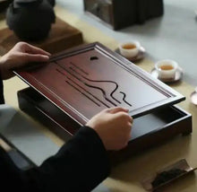 Load image into Gallery viewer, Bamboo Tea Tray with Water Tank, 4 Variations, Small, Large - King Tea Mall