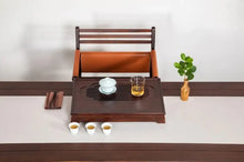 Load image into Gallery viewer, Bamboo Tea Tray Xi Shang Mei Shao (Lucky Sparrow) / Board / Saucer with Water Ta - photo 4