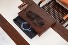 Load image into Gallery viewer, Bamboo Tea Tray Xi Shang Mei Shao (Lucky Sparrow) / Board / Saucer with Water Ta - photo 7
