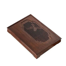 Load image into Gallery viewer, Bamboo Tea Tray Xi Shang Mei Shao (Lucky Sparrow) / Board / Saucer with Water Ta