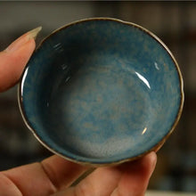 Load image into Gallery viewer, Blue Gold Glaze Porcelain, Tea Cup, 4 Variations, 35-90cc, - photo 3