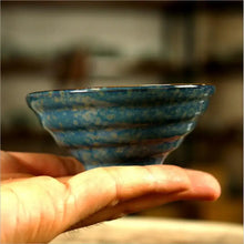 Load image into Gallery viewer, Blue Gold Glaze Porcelain, Tea Cup, 4 Variations, 35-90cc, - photo 7