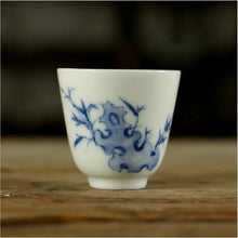 將圖片載入圖庫檢視器 Blue &amp; White Porcelain, Tea Cup, 2 Variations, 70ml*4pcs, Pine/ Bamboo - photo 6