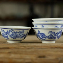 Load image into Gallery viewer, Blue &amp; White Porcelain, Tea Cups, Traditional Painting, Tea Cup, 2 Variations. - photo 8
