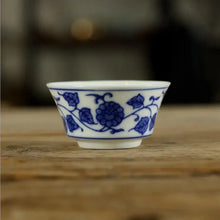 Load image into Gallery viewer, Blue &amp; White Porcelain, Tea Cups, Traditional Painting, Tea Cup, 2 Variations.