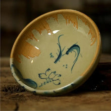 Load image into Gallery viewer, Celadon Porcelain, Lotus &amp; Fish Tea Cup, 80cc - photo 2