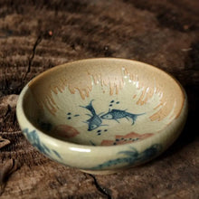 Load image into Gallery viewer, Celadon Porcelain, Lotus &amp; Fish Tea Cup, 80cc - photo 2