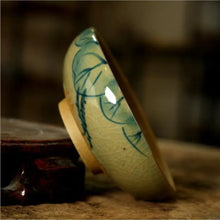 Load image into Gallery viewer, Celadon Porcelain, Lotus &amp; Fish Tea Cup, 80cc - photo 3