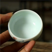 Load image into Gallery viewer, Celadon Porcelain, Rooster Tea Cup, 50cc - photo 3