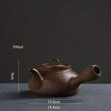 Charger l'image dans la galerie, Chaozhou Pottery Xiang Hu Water Boiling Kettle 590ml with Ti Liang Dual-Use Stov - photo 4
