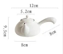 Load image into Gallery viewer, Chaozhou Sha Diao Water Boiling Kettle in White Clay 420ml - photo 3