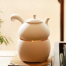 Load image into Gallery viewer, Chaozhou Sha Diao Water Boiling Kettle in White Clay 420ml