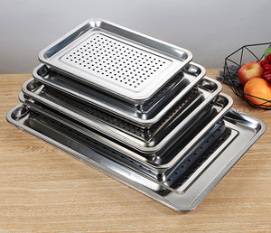 Rectangle Stainless Steel Tea Tray with Water Tank 5 Variations
