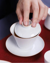 Load image into Gallery viewer, Dehua White Porcelain Gaiwan Set 150cc-175cc, KTM15 - photo 12