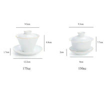 Load image into Gallery viewer, Dehua White Porcelain Gaiwan Set 150cc-175cc, KTM15 - photo 2