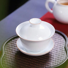 Load image into Gallery viewer, Dehua White Porcelain Gaiwan Set 150cc-175cc, KTM15 - photo 3