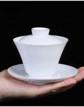 Load image into Gallery viewer, Dehua White Porcelain Gaiwan Set 150cc-175cc, KTM15 - photo 8