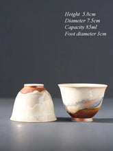 Load image into Gallery viewer, Handmade Fambe Porcelain, Tea Cup, 80ml, for Chinese Gongfu Tea, Fancy Teaware - King Tea Mall - photo 2