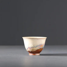 Load image into Gallery viewer, Handmade Fambe Porcelain, Tea Cup, 80ml, for Chinese Gongfu Tea, Fancy Teaware - King Tea Mall
