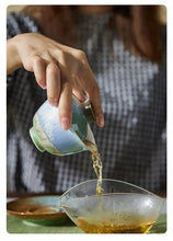 Load image into Gallery viewer, Handmade Fancy Glaze Porcelain "Gai Wan" 110ml, Cup 100ml, 2 Variations of Each, Fambe Jingdezhen China Gaiwan, Gongfu Teawares - King Tea Mall - photo 6