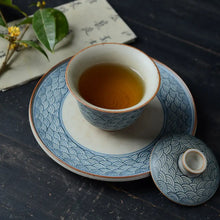 Load image into Gallery viewer, Handmade "Gai Wan "160ml, Qinghuaci, Blue and White China Porcelain from Jingde Town. Gaiwan. - King Tea Mall - photo 9